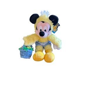 Vintage 2003 Easter Mickey Mouse Beanbag Plush Theme Park Edition NWT